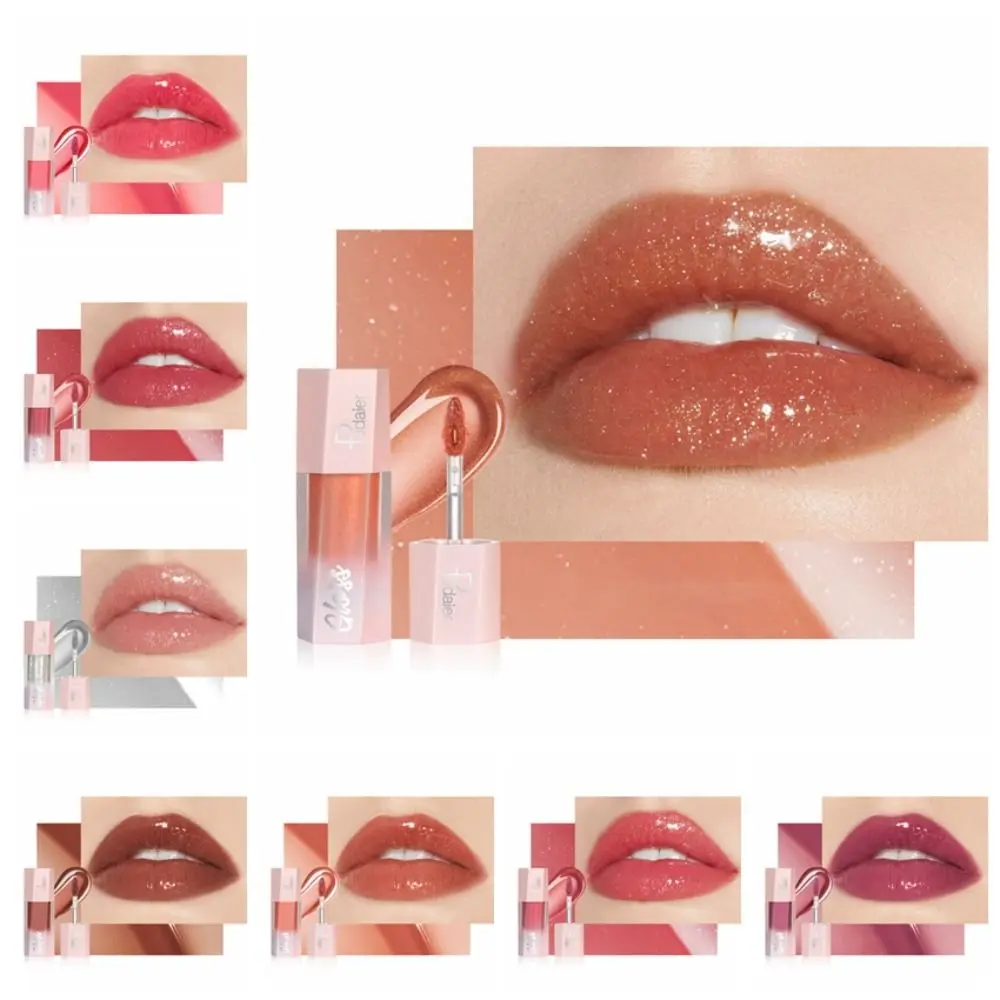 8 Farben Wasser Lip gloss natürliche Schönheit wasserdichte pralle Lippen glasur Antihaft Tasse feuchtigkeit spendenden flüssigen Lippenstift täglich