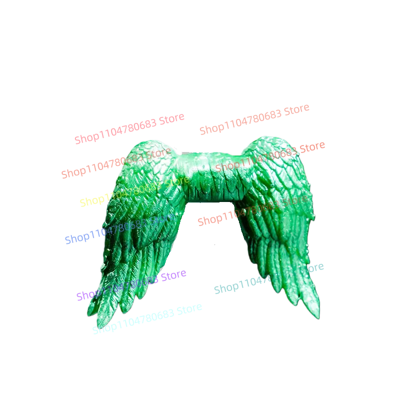 Klocki MOC Kawaii Anielskie Skrzydła Mini Figurka Model do Składania Ozdoba Akcesoria Anime Kreskówka Zabawka Prezent Świąteczny Kolekcjonerski