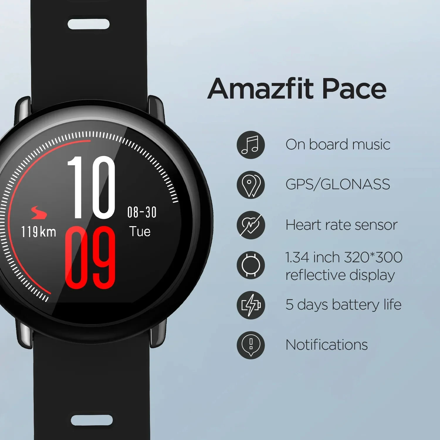 Men'S Fashion App - Amazfit-Pace Smartwatch for Men, Global Firmware
