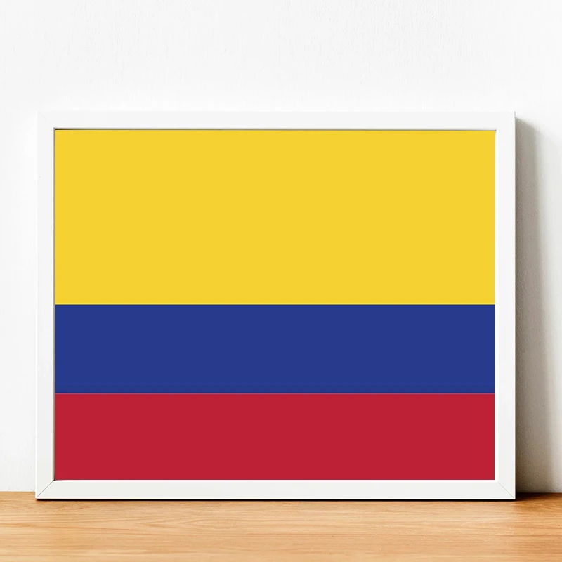 República De Colombia Flag Colombian Home Decorations for the Room Home and Decoration Posters for Wall Art Poster Canvas Decor