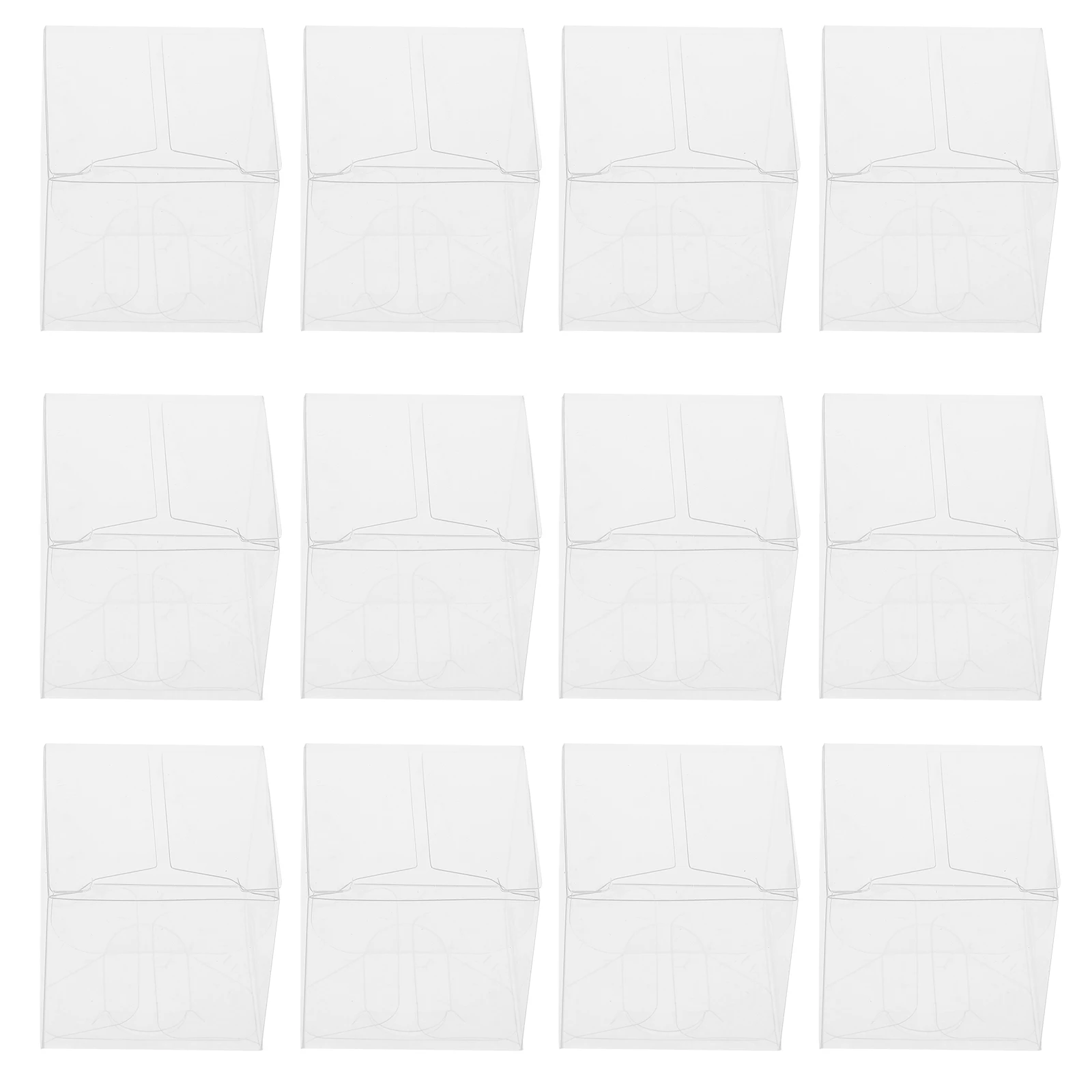 

25pcs 4X4X4Cm Food Grade Plastic Packaging Boxes Clear Pvc Transparent Box For Candy Jewelry Storage Wedding Party Shower