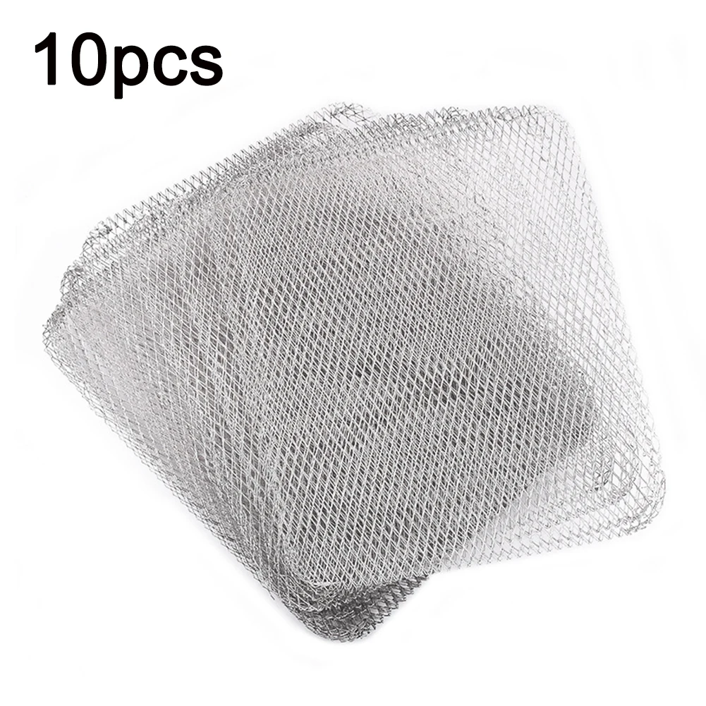 

10pcs 38*30CM Disposable Barbecue Net Aluminum Non-stick Outdoor Grill Net BBQ Baking Mat Oven Mat High Temperature Resistant
