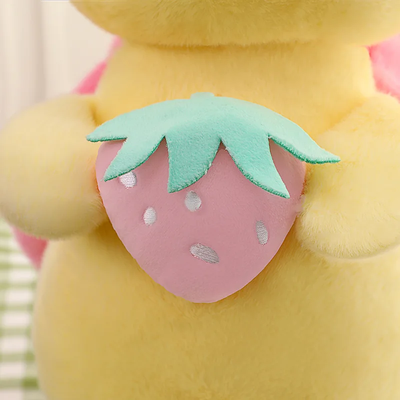 Kawaii Strawberry Baby Snail Plush Toy Stuffed Doll 8 Inch Cute Kids Birthday Christmas Gift for Children Perfect for Gifting