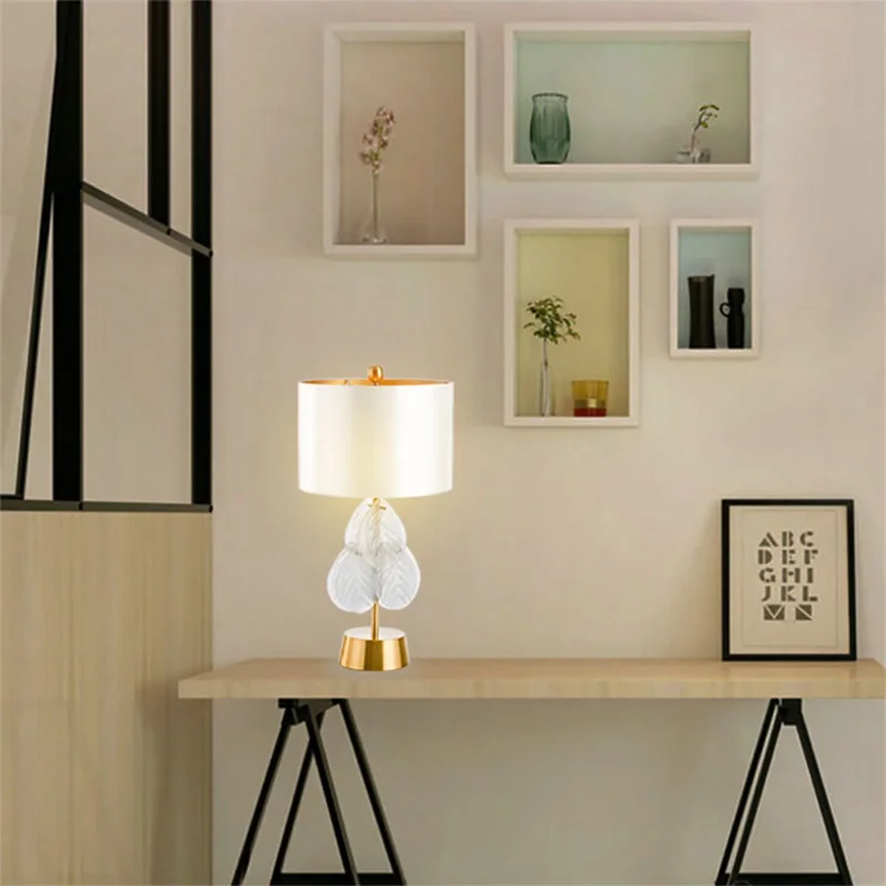 BERTH Contemporary Simple Table Lamp Design Dimmer E27 Luxury Desk Light Home LED Decorative For Foyer Living Room Bedroom