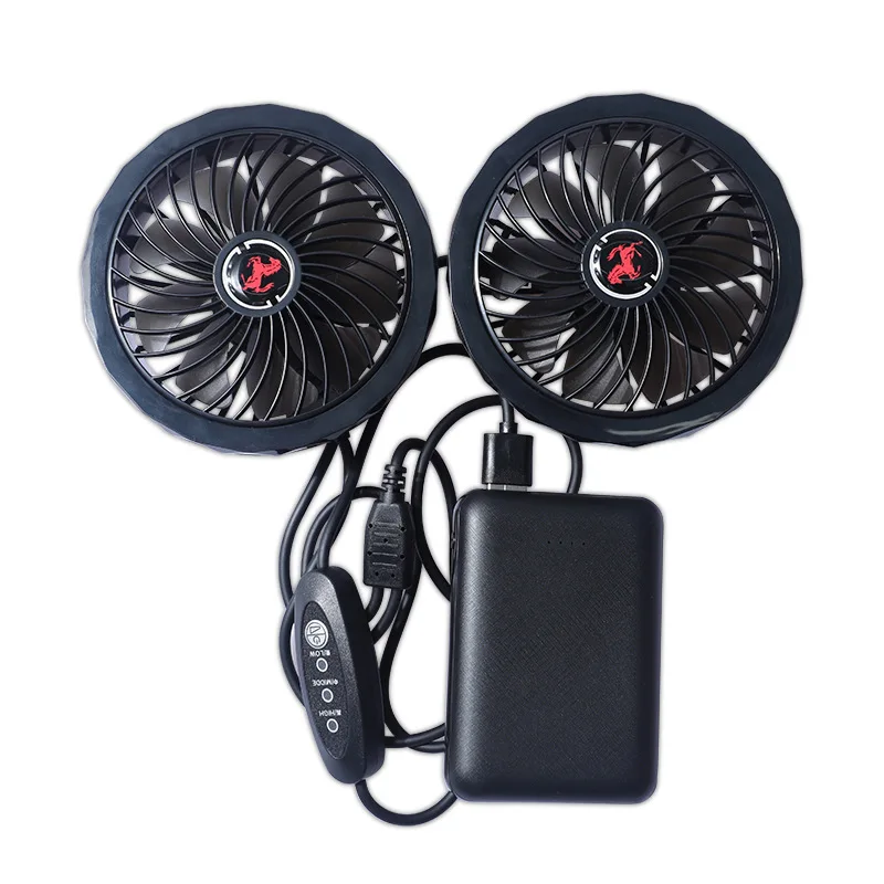 12V Full Set Cooling Clothes Labor Protection Service USB Fan Air Conditioner Service Brushless 5V Power Bank for Office Use