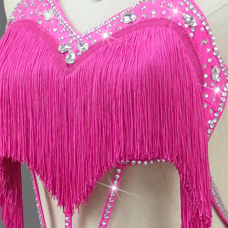 Latin Dance Suit Girls Stage Sports Clothing Dancewear Skirt Party Dresses Prom for Women Wear Competition Costume Standard ball