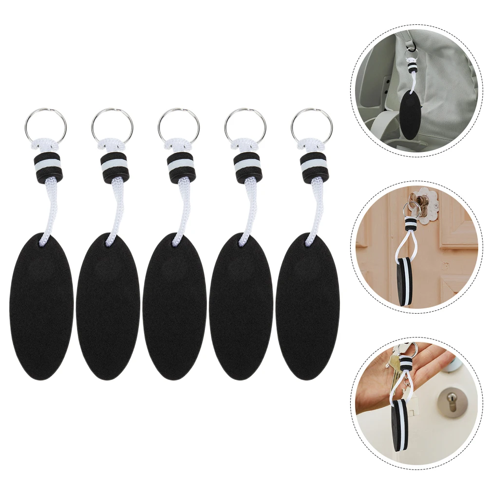 

5 Pcs Surfboard Pendant Keychain Floating Boating Fashion Chains Eva Decorative Keychains Buoy