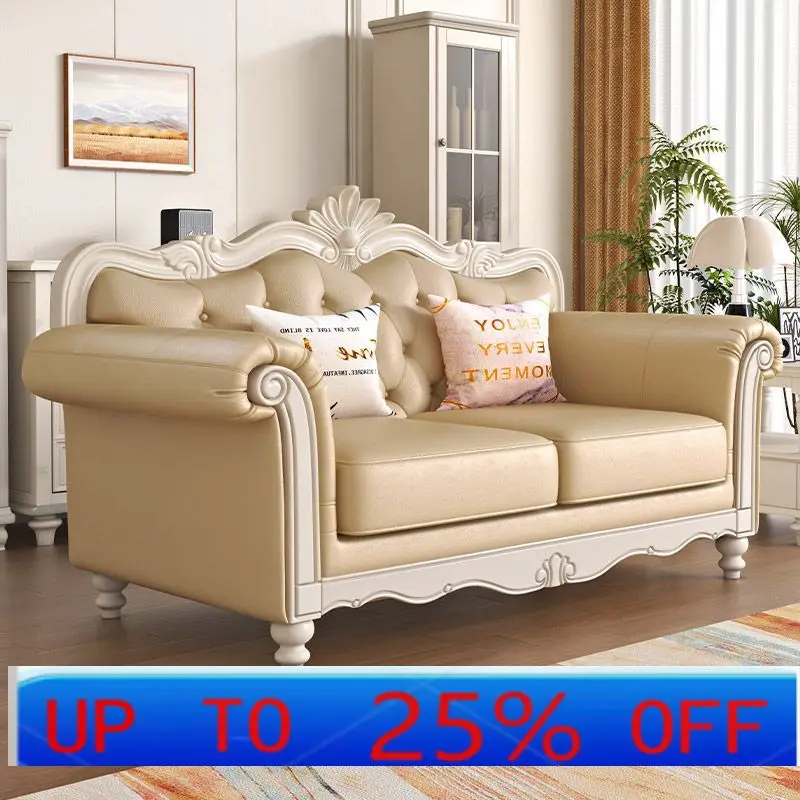 Lhh modern sofa living room American sofa bedroom mahogany small apartment