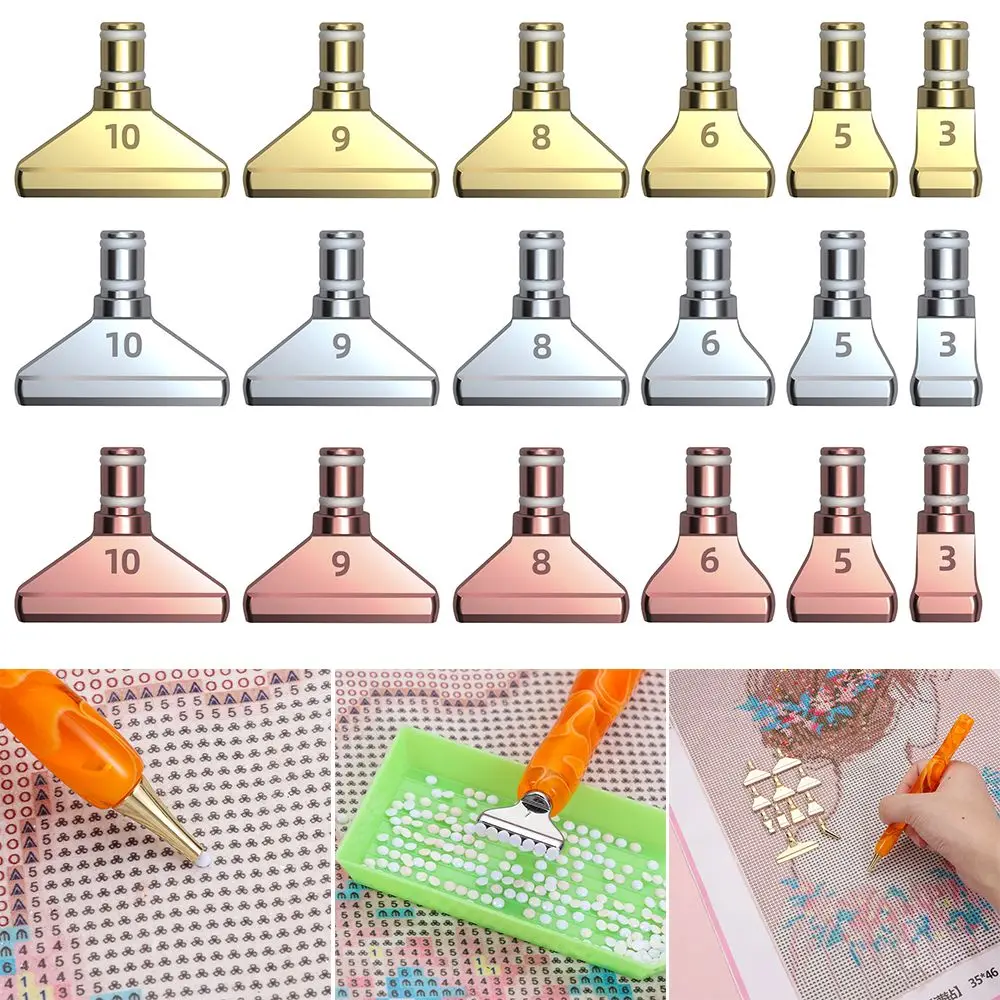 Quick Cases Tool Single Placer Embroidery Diamond Painting Pen Point Drill Pen Heads Replacement Pen Heads Nail Art Pen Tips