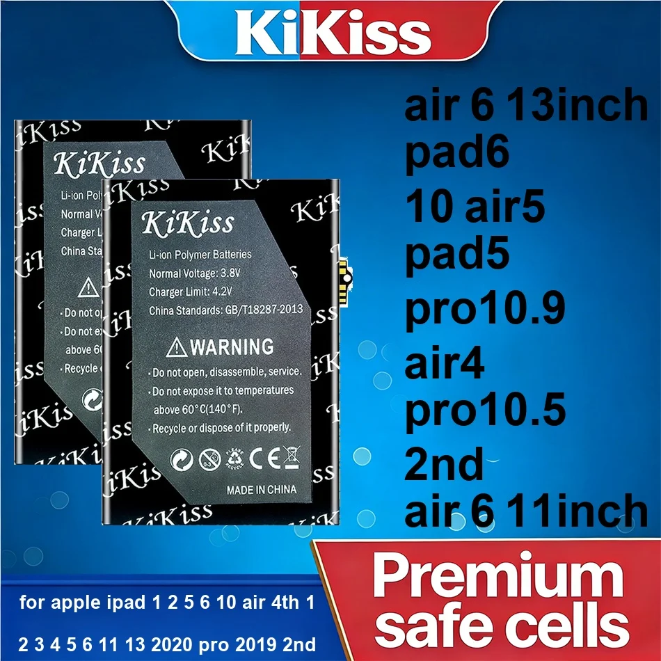 

6400-11000mAh PAD6 pro10.9 AIR4 PAD5 Tablet Battery For Apple iPad 1 2 5 6 10 Air 4TH 1 2 3 4 5 6 11 13 2020 Pro 2019 2ND