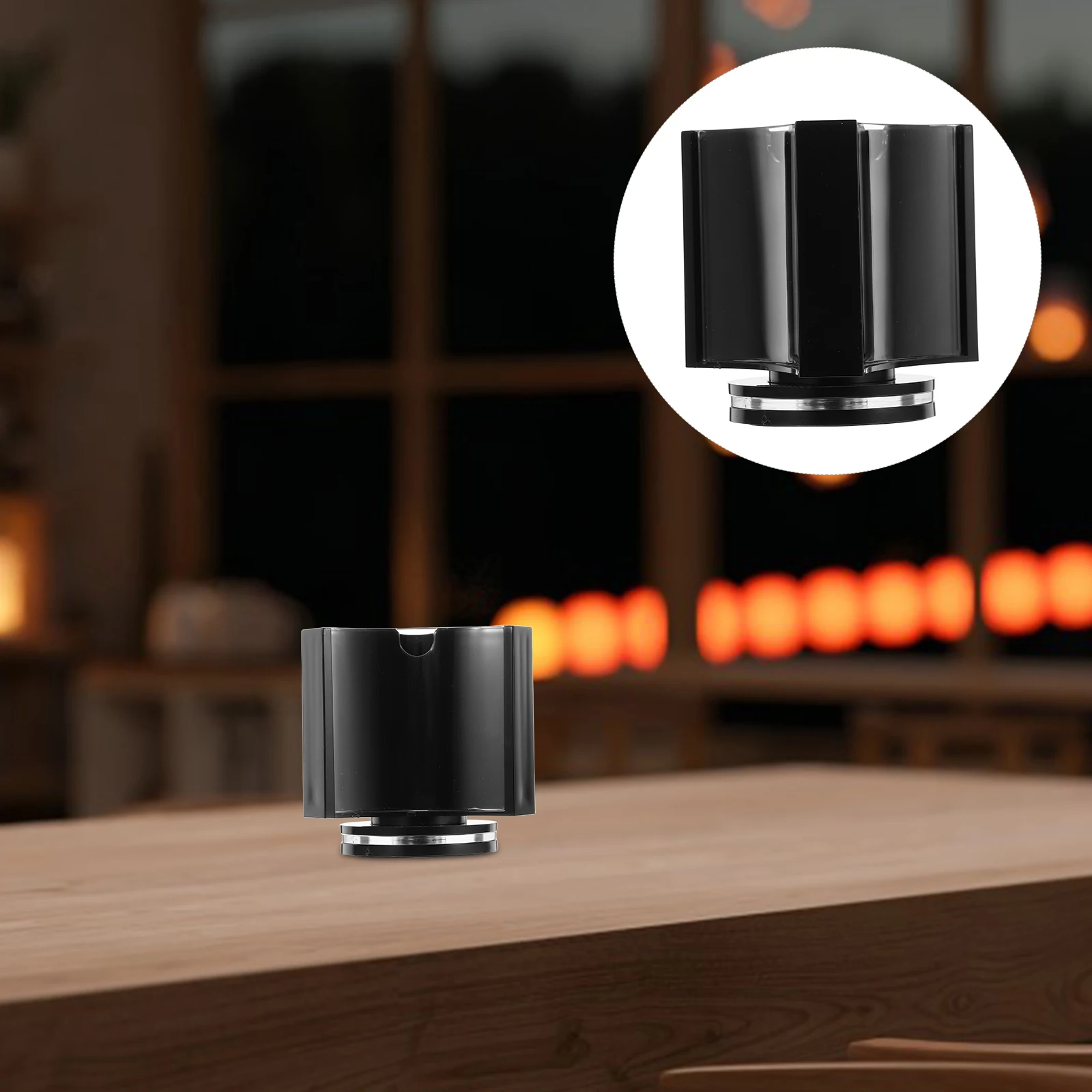 

Rotating Tabletop Acrylic Display Stand 3-Sided Clear Menu Holder For Restaurants Cafes Hotels Easy Clean Versatile Sign