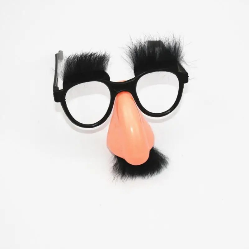 New Stylish Lovely Funny Foolish Nerd Halloween Black Old Man Glasses Eyebrow Nose With Mustache Costume Party Decoration Supply