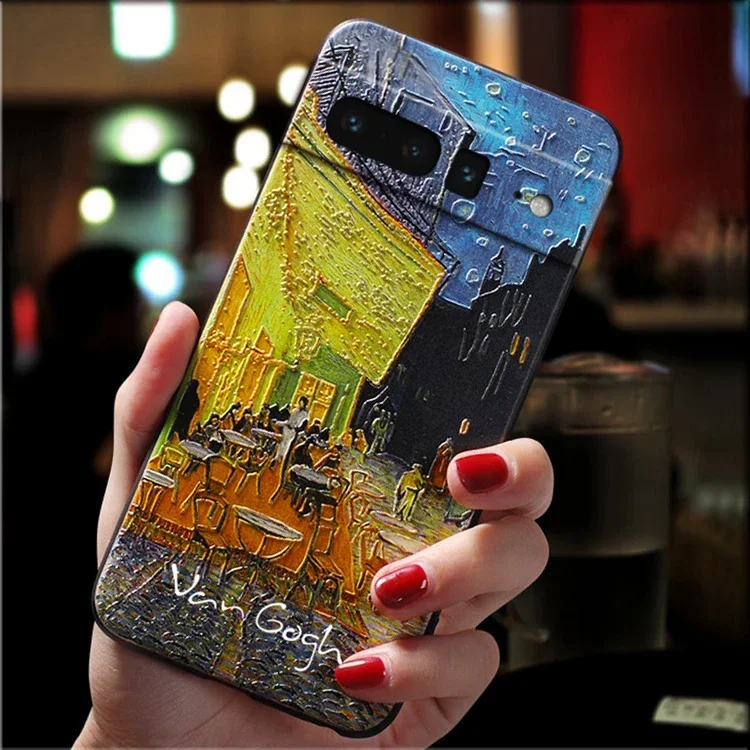 Für funda google pixel 8 7 pro 8pro 7pro 7a fall für google pixel8 pixel7 pro fall cover 3d art original stoß feste telefon hülle