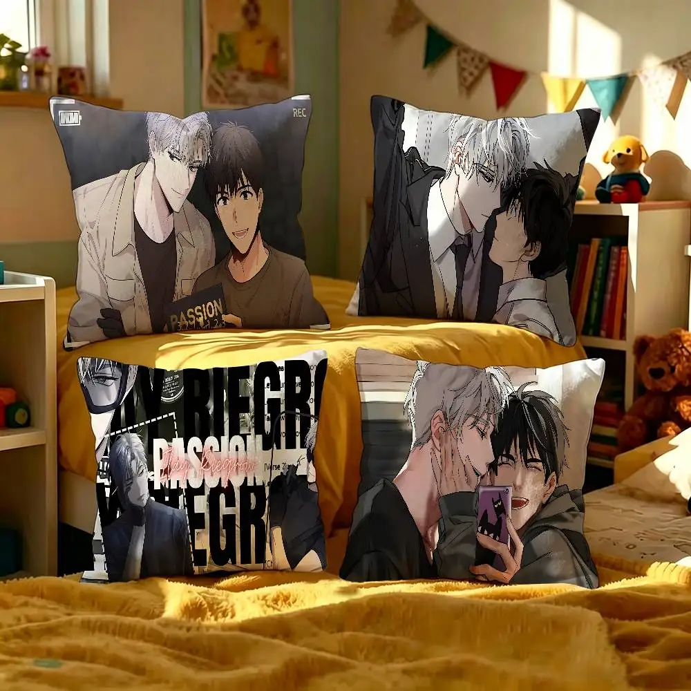Passion bl anime Pillowcase toon Gift Cushion Cover Bedroom Home Sofa Chair Seat Decor pillow case