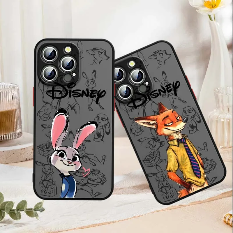 

Zootopia Judy Movie Disney For Apple iPhone 16 15 14 13 12 11 XR XS X Pro Max Plus Mini Frosted Translucent Phone Case