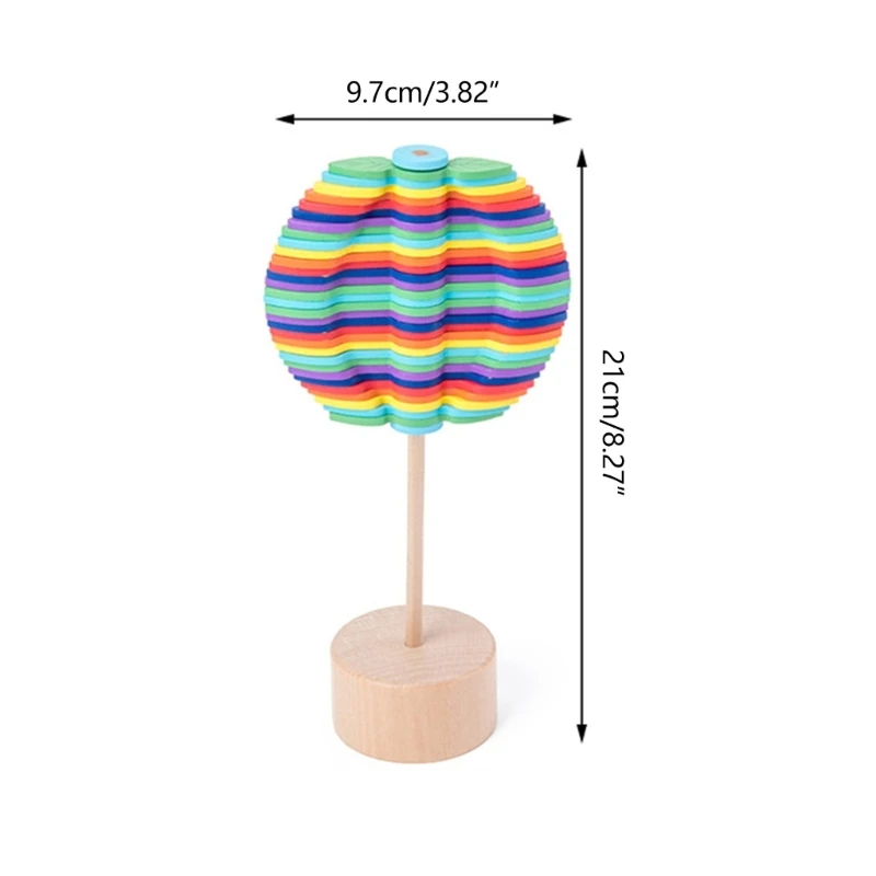 Adult Children Creative Rotating Helicone Wand Antistress Toys Desktop Decor Gift 21cm Hand Spining Fidgets Toy to Stress Relief