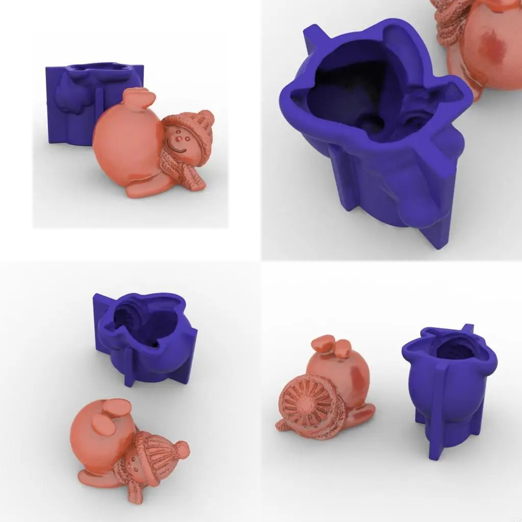 

3D Снеговик Форма Силиконовая Форма Гипсовая Свеча DIY Инструменты Для Изготовления Ювелирных Изделий