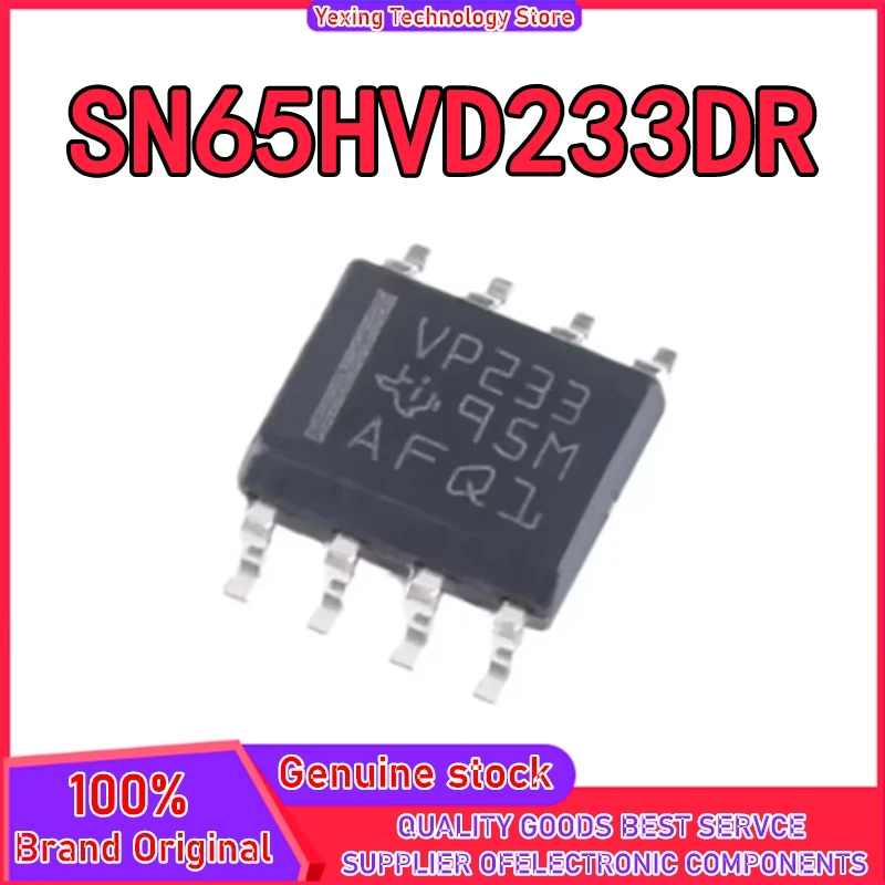 5PCS SN65HVD233DR VP233 SOP8 Half duplex interface transceiver IC chip 100% New Original in stock