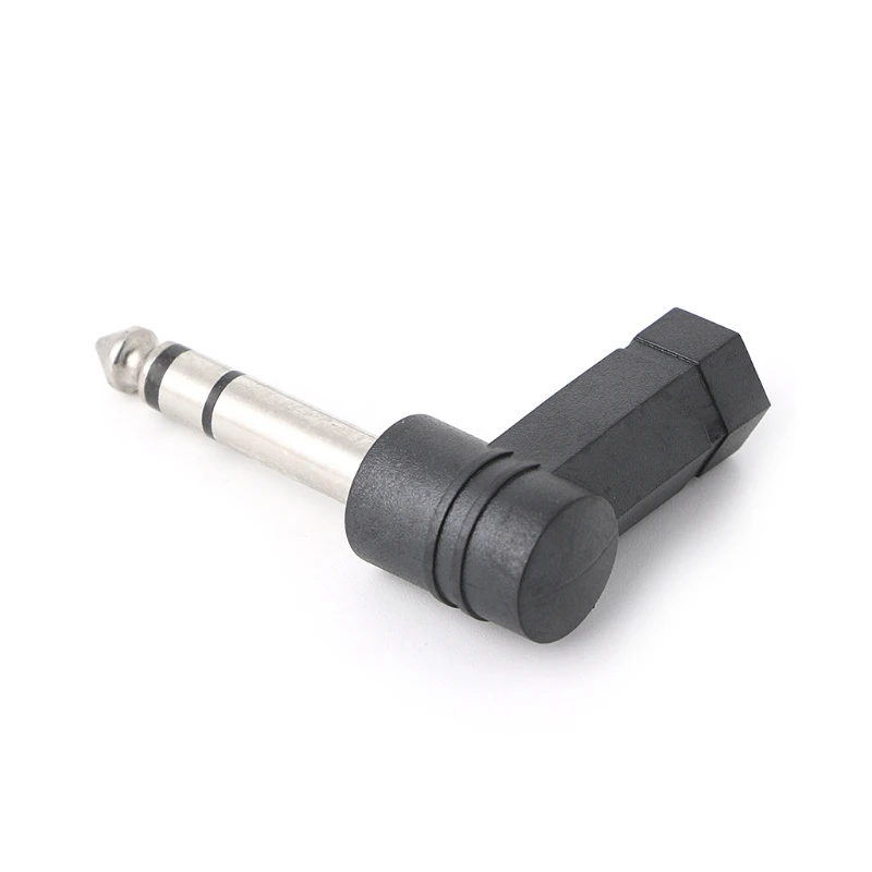 3.5mm Female Jack to 6.35mm Male Stereo Jack Right Angled Plug Headphone Adapter Wholesale