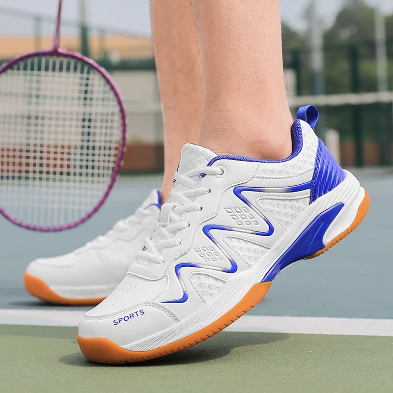 

Men's Light Professional Badminton Shoes Comfortable and Breathable Tennis Shoes Size 36-47 Outdoor Anti Slip Sneakers for Men