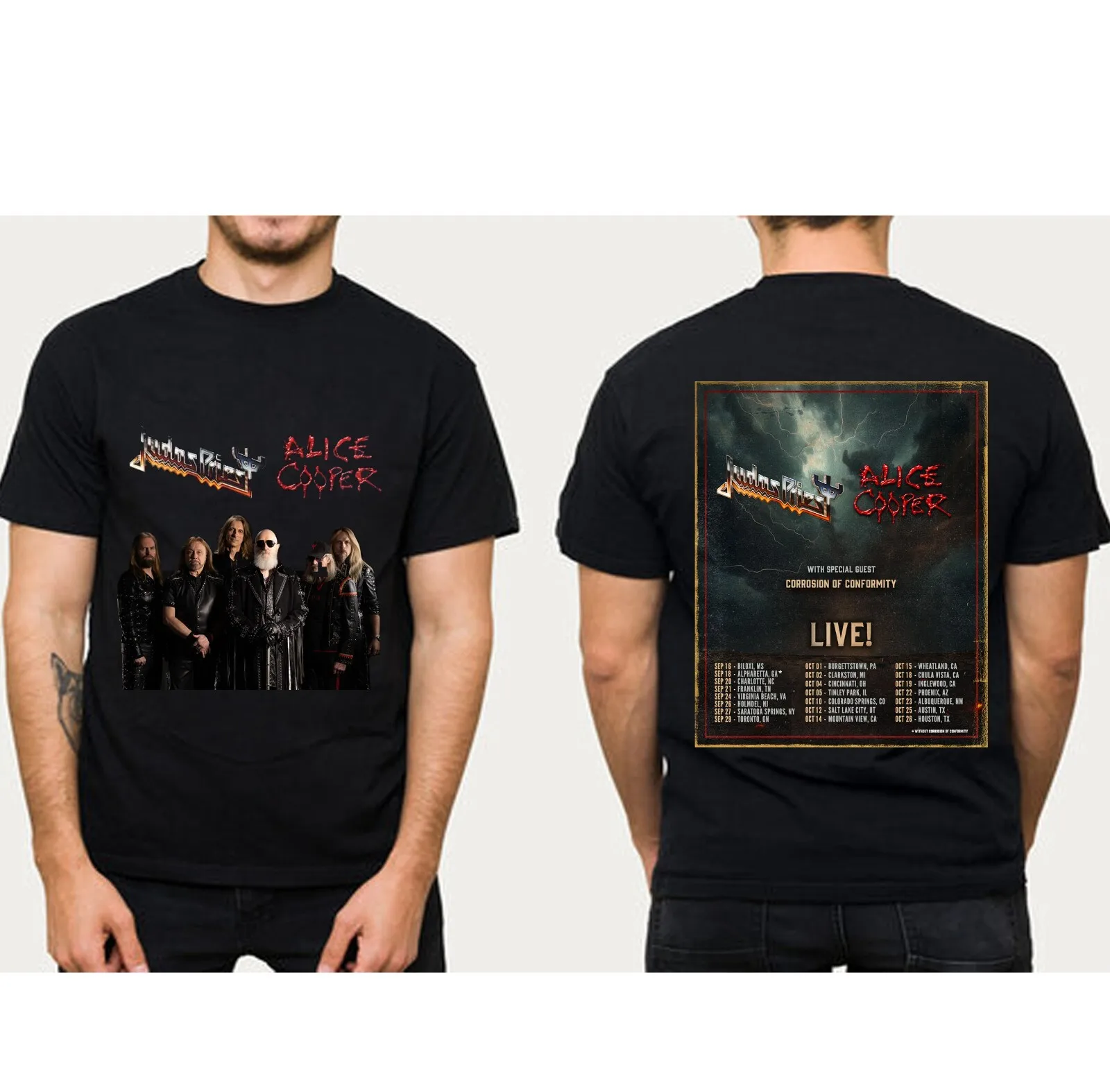 

Judas Priest And Alice Cooper North American Tour 2025 T Shirt