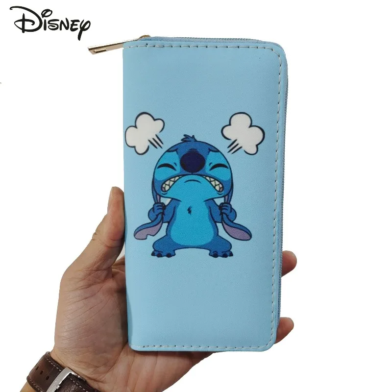 Stitch 2025 New Women's Long Wallet Fashionable and High-quality PU Women's Multi Card Storage Cartoon Versatile Zero Wallet