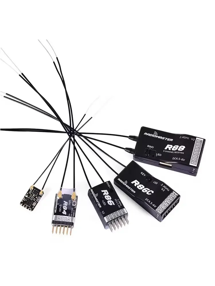 Radiomaster R81 R84 R86 R86C R88 V2 Ontvanger Receptor 4CH 6CH 8CH 16CH Ontvanger voor FRSKY D8 D16 TX16S SE RC FPV Drones Onderdelen - afbeelding 2