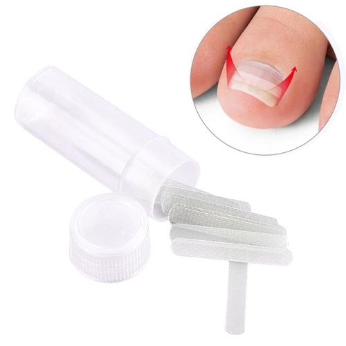 10pcs Ingrown Toenail Straightening Clip Transparent Elastic Patch Sticker Toe Nails Care Corrector Patch Brace Pedicure Tools