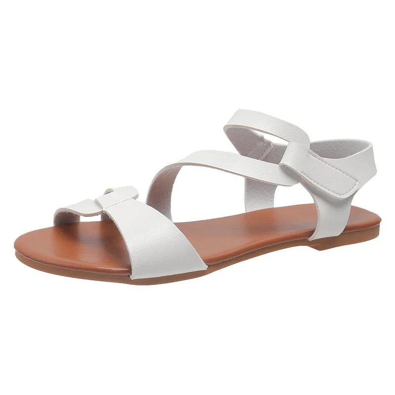 Sandalias planas De Color liso para Mujer, Zapatos De playa conadie abierta, talla grande, sandały damskie 36-44