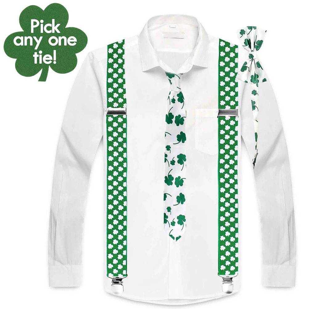 

7 Pcs Outfits St Patricks Day Decor Patricks Day Party Supplies Party Favors Green Shamrock Accessories Costume Favors