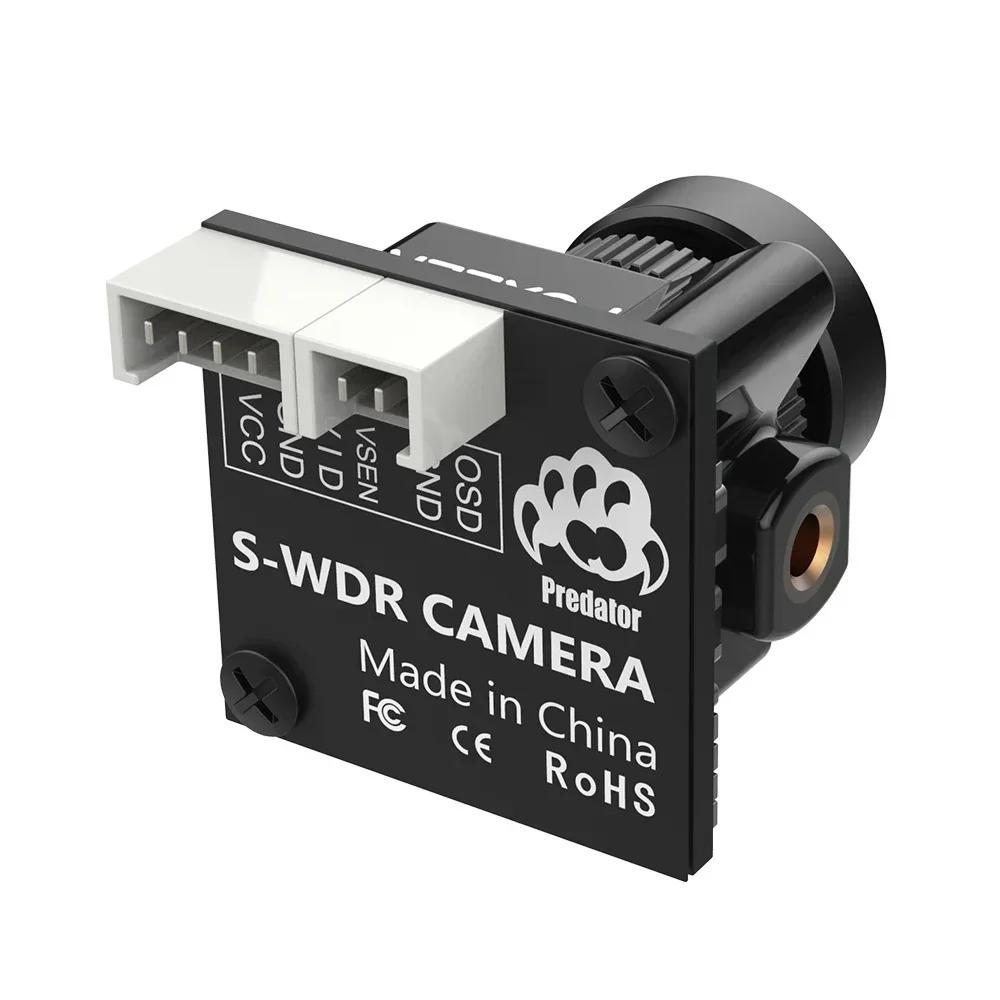 FOXEER Predator 5 Micro 1000TVL 4:3/16:9 PAL/NTSC 1/3 "Sensore CMOS Obiettivo M8 Fotocamera FPV 4ms Latenza Super WDR per RC FPV Drone
