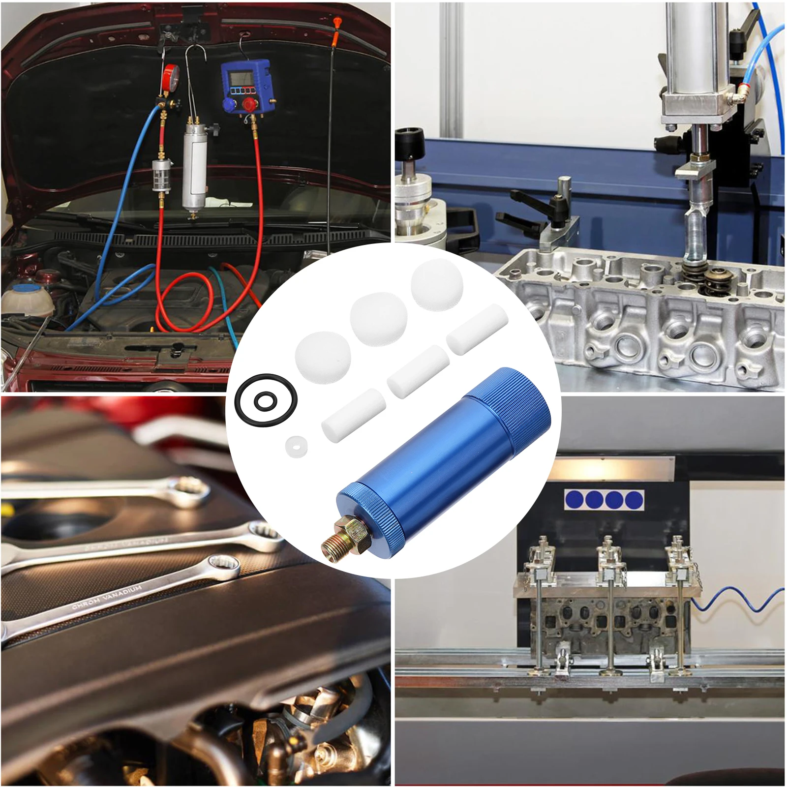 

Oil Water Separator For Air Compressor 30Mpa High Pressure Pump Filtration Aluminum Alloy Quick Connect External Water Oil