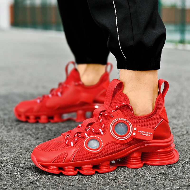 

Новинка 2023 года, дышащая, сверхлегкая амортизирующая сетчатая обувь, мужские кроссовки, модные повседневные нескользящие удобные кроссовки