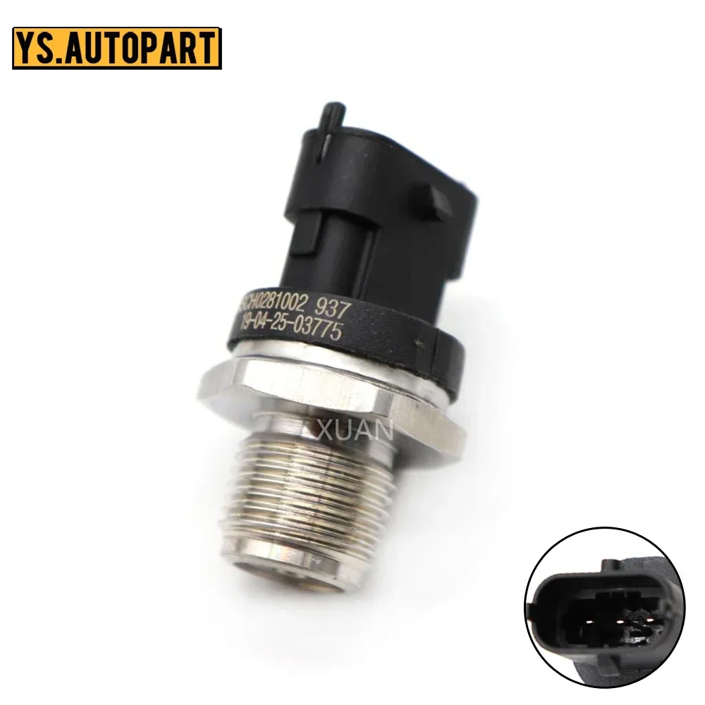 0281006325 High quality 1800 Bar Fuel Rail High Pressure Sensor 0281006112 0281002846 0281002937 0281006326 Fit For Cummins