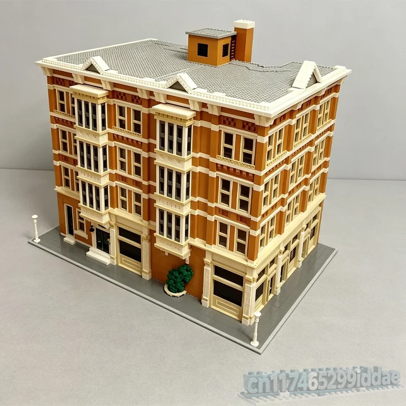 18351PCS The Brittany Apartment Building Cincinnati Modular MOC Creative Street View Architecture Building Blocks DIY Toy Gift