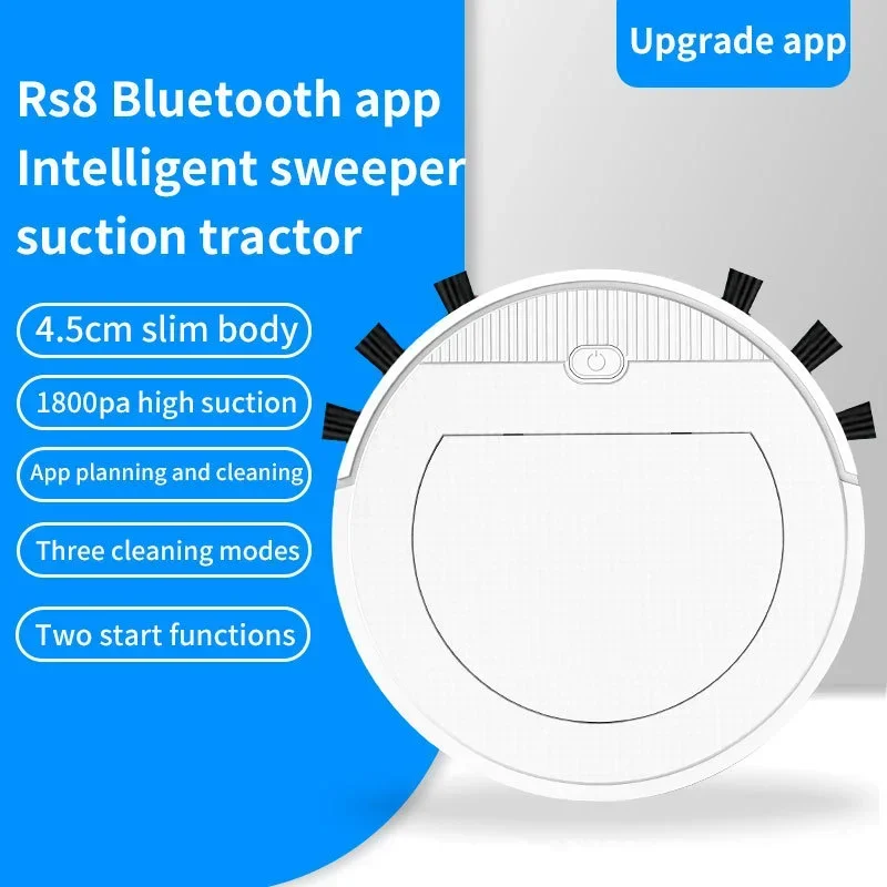 2024 New USB Robot Vacuum Cleaner Smart for Home Mobile Phone APP Remote Control Automatic Dust Removal Cleaning Sweeper Gift