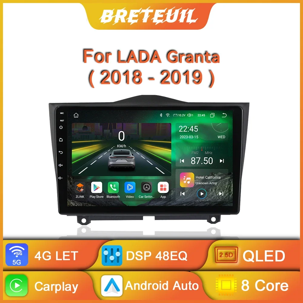 

Android Car Radio For LADA BA3 Granta Cross 2018 2019 GPS Navigation Carplay Multimedia Video Player QLED DSP 2 Din Auto Stereo