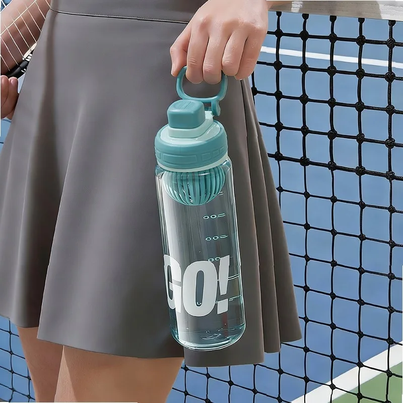Summer office Water Bottle for Men Women Students, Leak-Proof Sports Cup with Tea Infuser, Simple Portable Outdoor motion