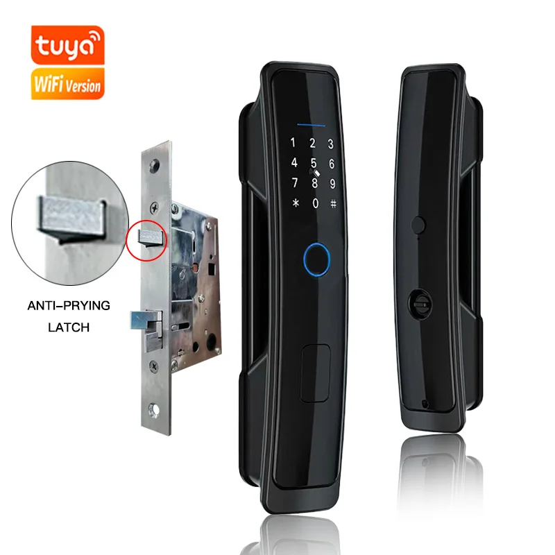 PHIPULO Tuya WIFI Smart Door Lock Digital Electronic Lock Biometric Fingerprint Lock Anti-Theft Hotel Apartment Home