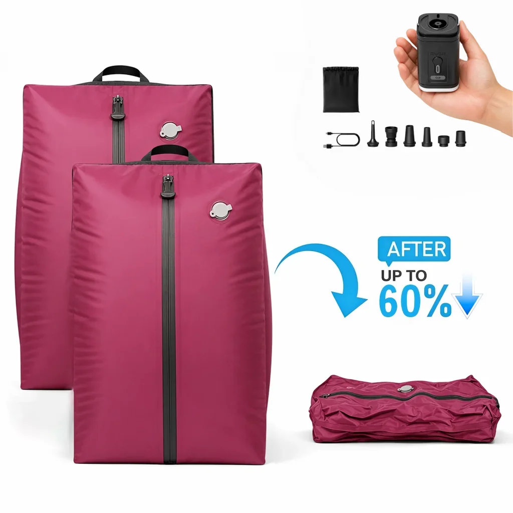 17L Vacuum Storage Bags Airport Security‑Friendly Waterproof Packing Cube For Travel Household,Compression Bag Luggage Organizer
