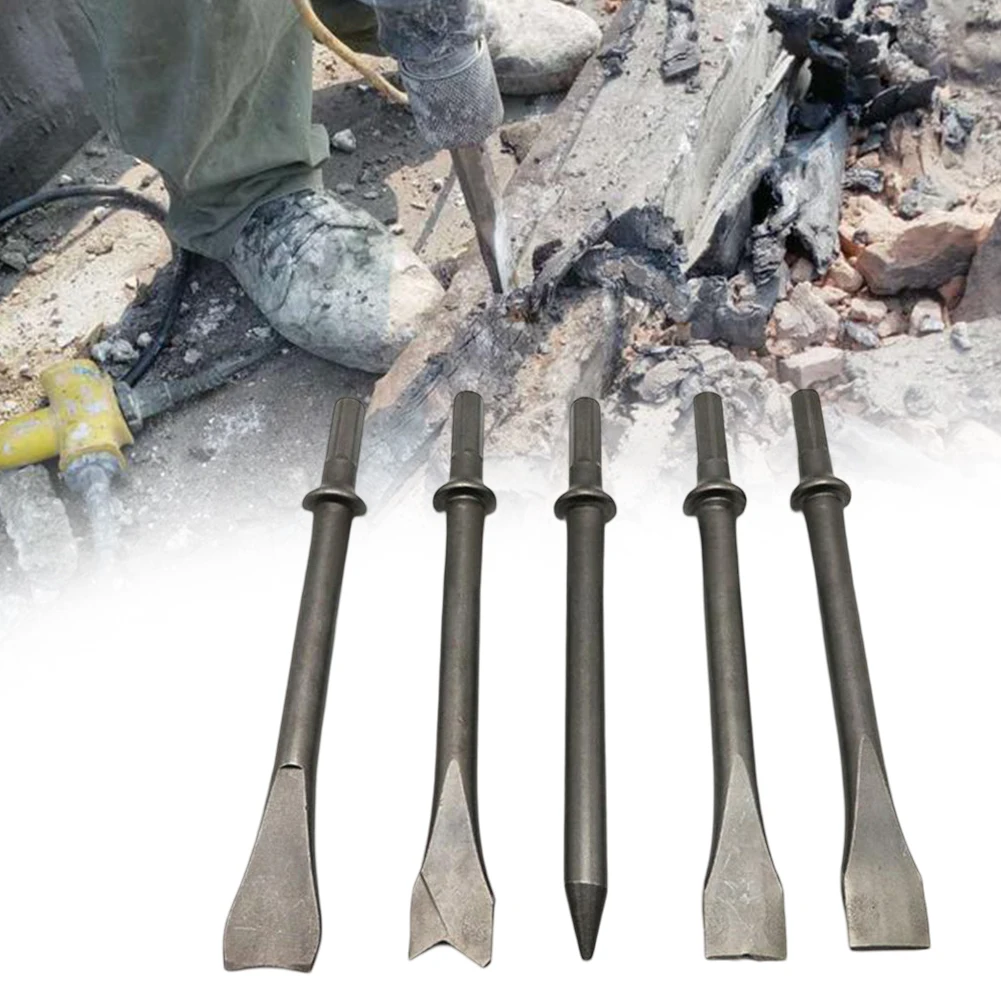 أداة مطرقة الهواء إزميل شديد التحمل تشغيل المعادن 175*20 مللي متر إزميل مثلث مقلوب تشغيل المعادن البناء العام #3