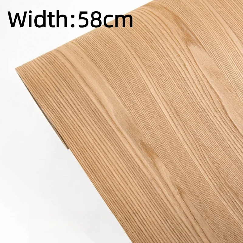 0.5mm Natural Elm Figured Wood Veneer Sheet for Interior Decor Furniture Cabinet Door Upgrade Veneer Panels L: 2.5MetersX58cm