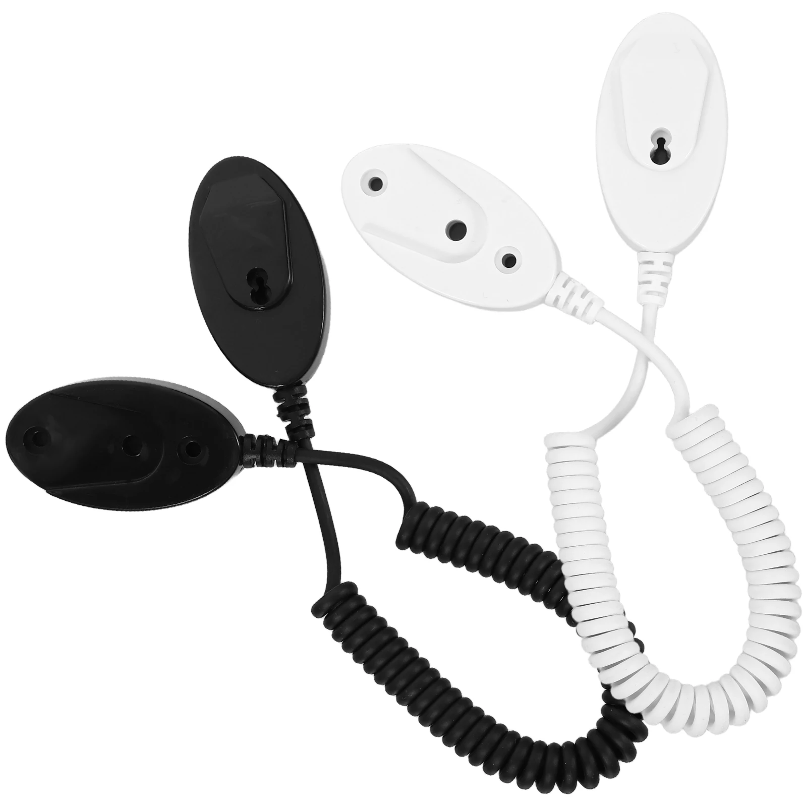 

2pcs Anti-lost Hooks Self Adhesive Remote Control Rope Holder Wall Mount Strong Suitable Various Surfaces Portable Lanyard