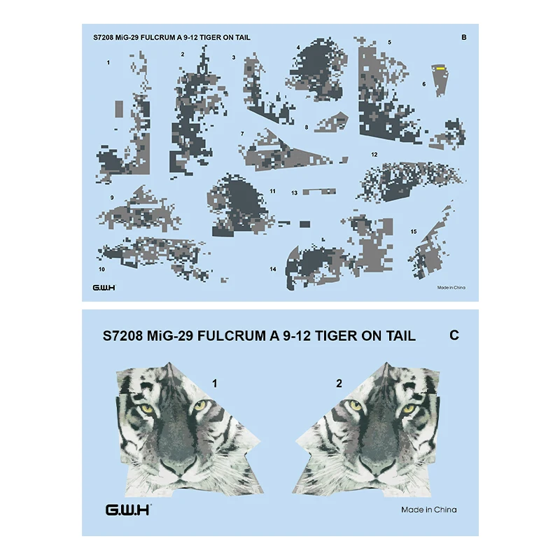 만리장성 취미 S7208 1/72 슬로바키아 공군 Mig-29AS 9-12 후기형 - 스케일 모델 키트