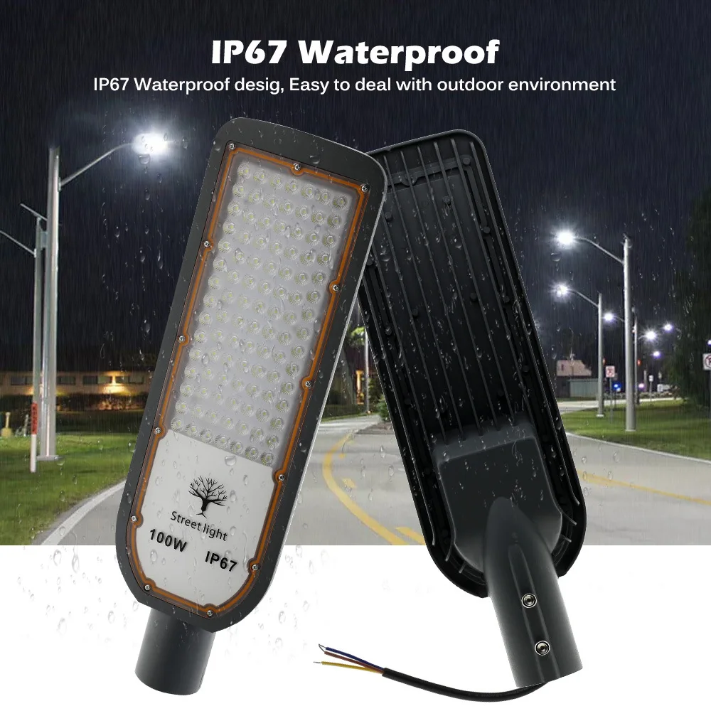 Imagem -03 - Luzes de Rua Led Impermeáveis Alto Brilho Iluminação ao ar Livre Luz de Parede Ip67 Smd3030 6500k 50 w 100 w 150 w 200w ac 85265v