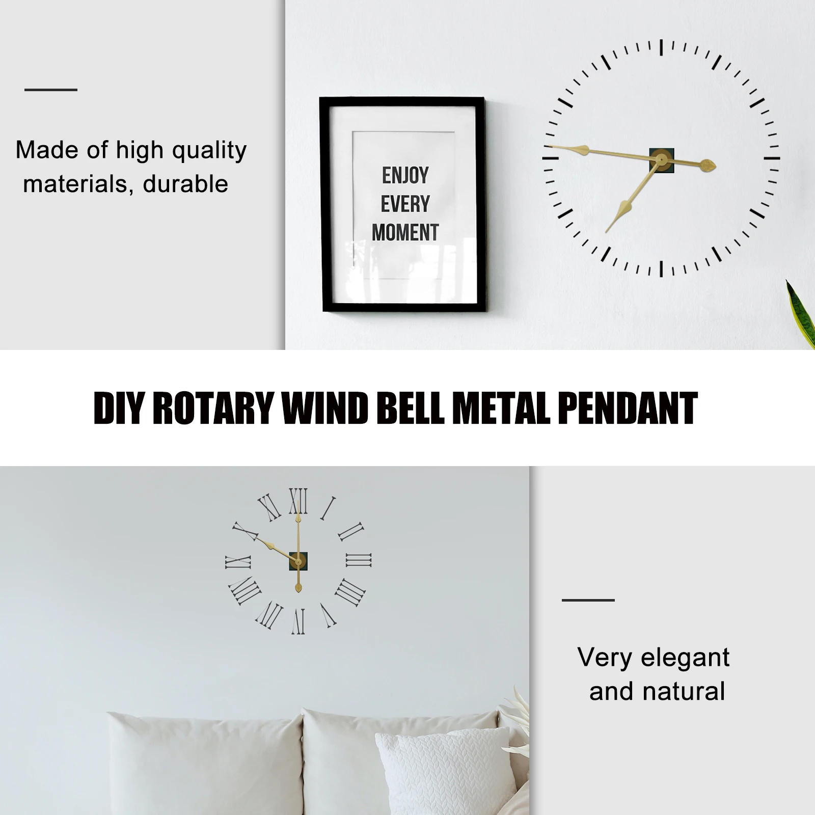 

1 Set Diy Pointer Replacement Parts Durable Aluminum Clock Hands Home Decor Mute Movement Supplies High Torque Pointers For Wall