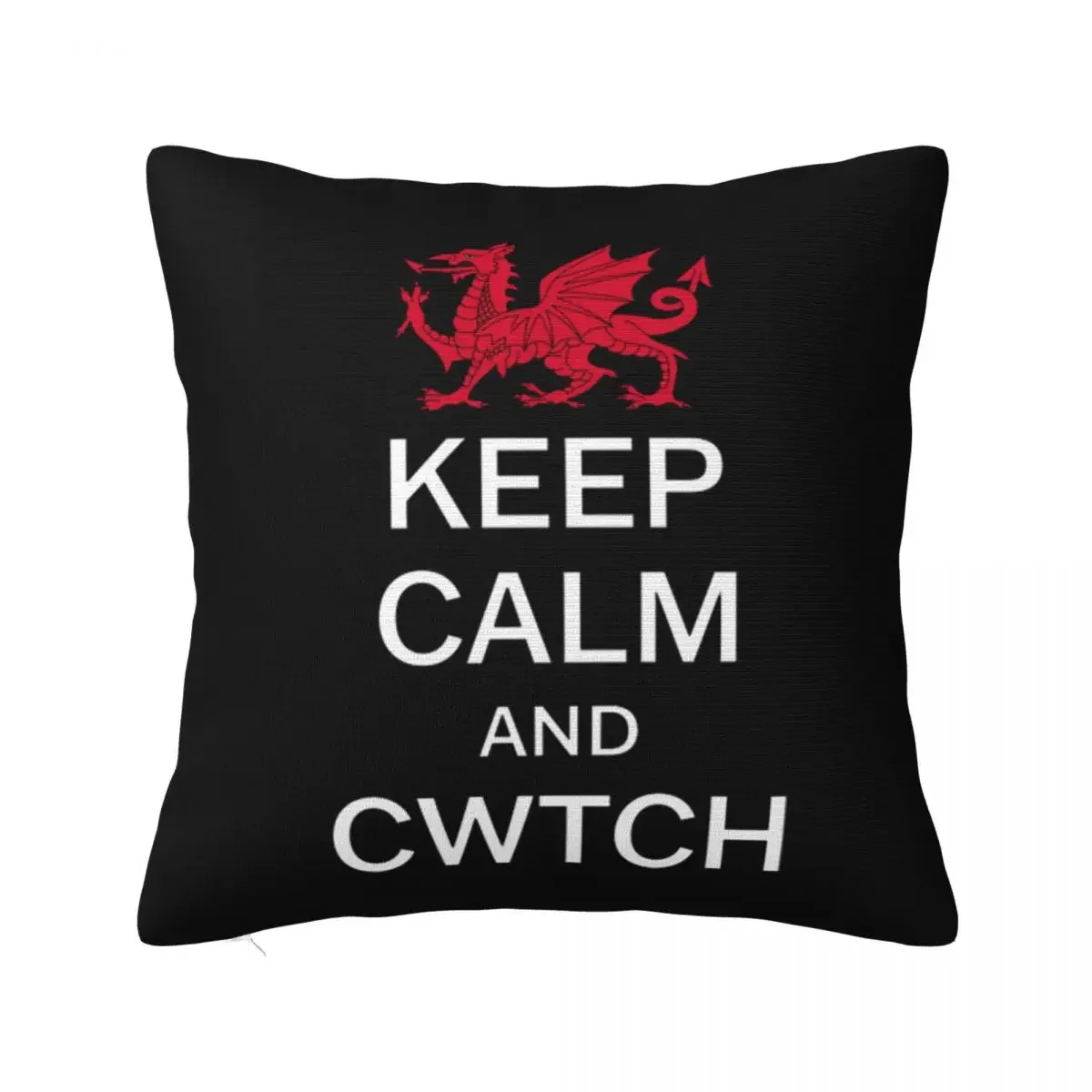 

Keep Calm And Cwtch Square Pillowcase Pillow Cover Cushion Decor Comfort Throw Pillow for Home Car