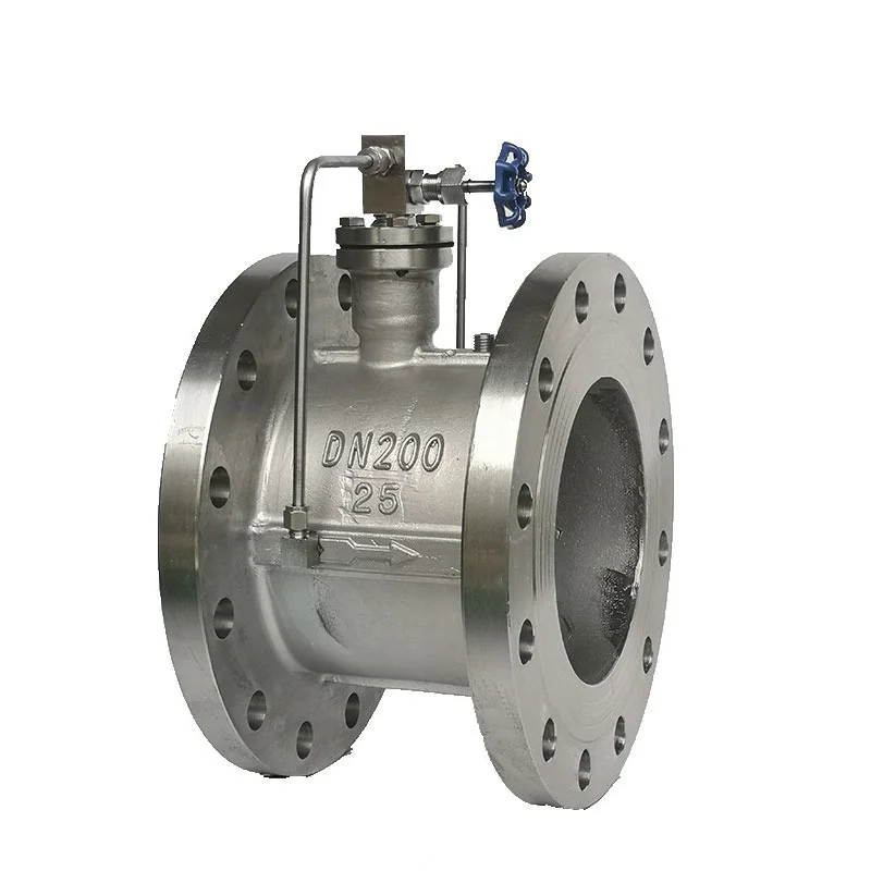 Stainless steel micro-resistance slow-closing butterfly check valve