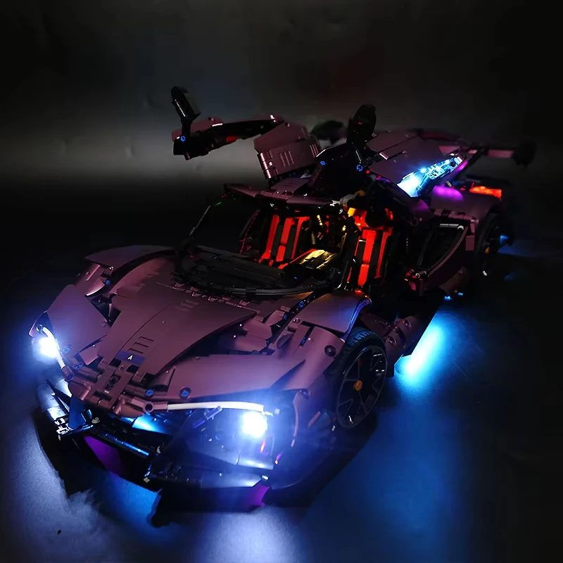 DIY RC LED Light Kit For LEGO T5012A Technical Sports Car   (Only LED Light,Without Blocks Model)