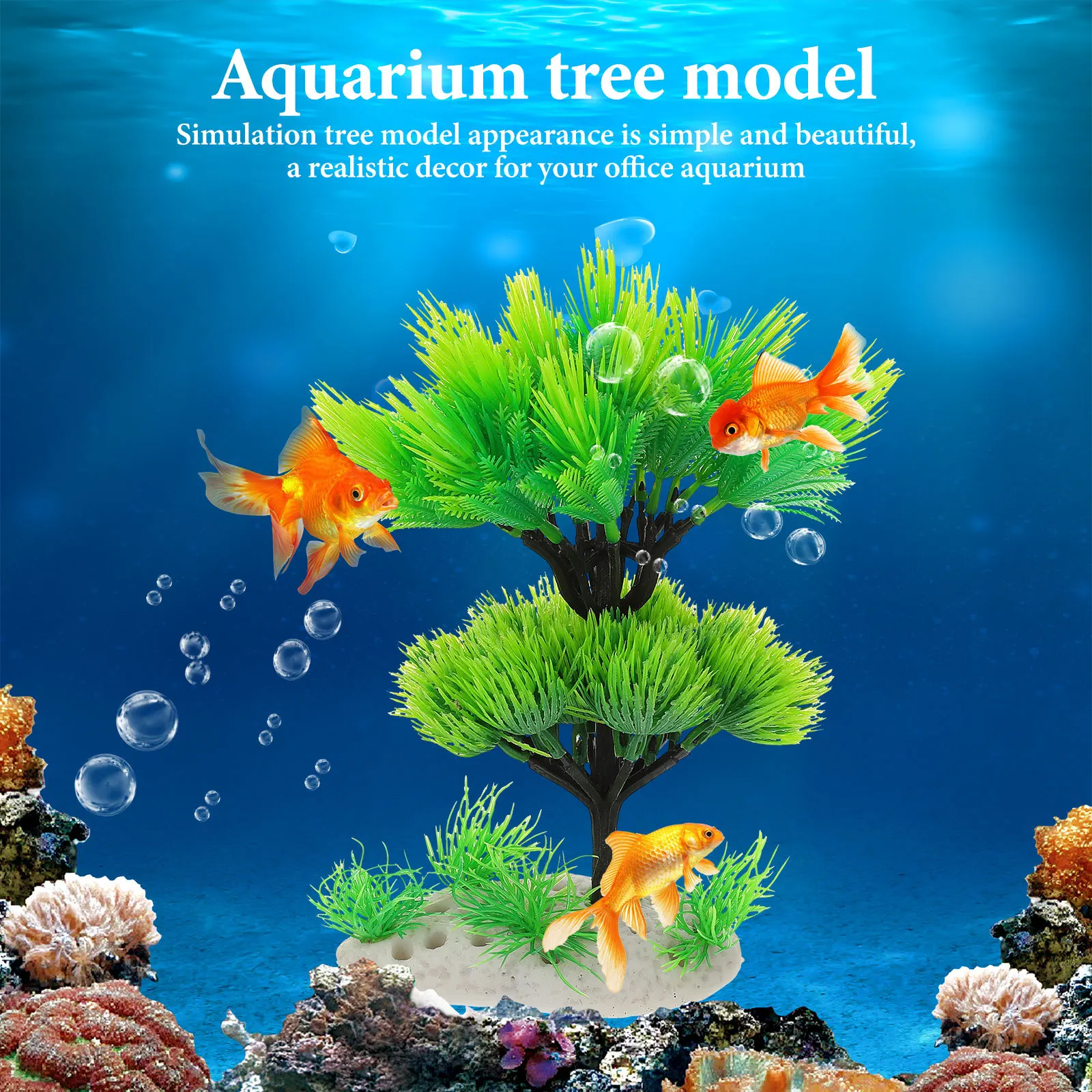 

Simulation Lightweight Aquarium Landscaping Decor For Fish Tank Plastic Aquatic Tree Artificial Plant Fake Tree Fish Tank